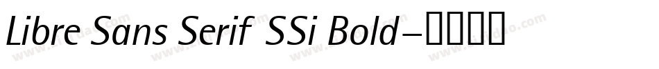 Libre Sans Serif SSi Bold字体转换